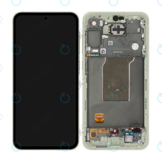 Samsung Galaxy A55 A556B - Écran LCD + Écran tactile + Cadre (Awesome Lemon) - GH82-34305D Genuine Service Pack