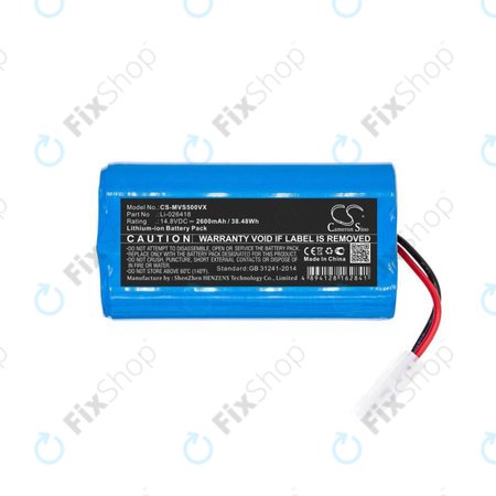 Xiaomi Mijia G1, série Flyco FC, myVacBot SN500, série Panasonic MC, Phicomm X3, série Puppy R - Batterie Li-026418 2600mAh HQ