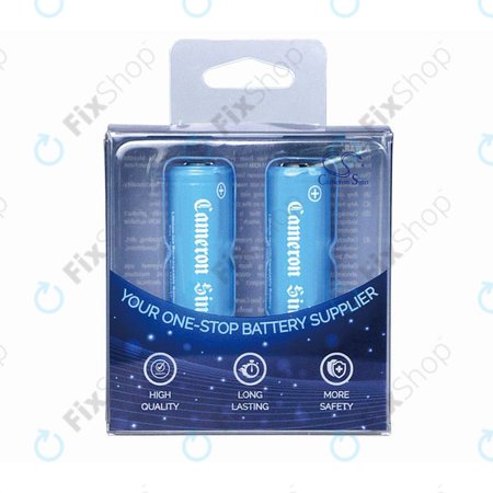 Batterie 14430 avec plaques de montage, 650mAh, Li-Ion, 3.7V, HQ