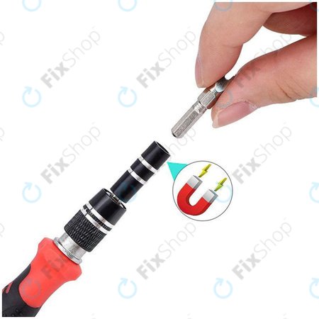 Kingsdun - Jeu de tournevis professionnels pour iPhone 117in1 (Édition Rouge)