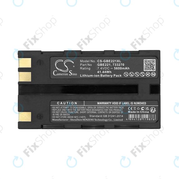 Batterie pour Geomax Stonex R6, Zoom 35, 5600mAh, Li-Ion, 7.4V, ZBA200, HQ