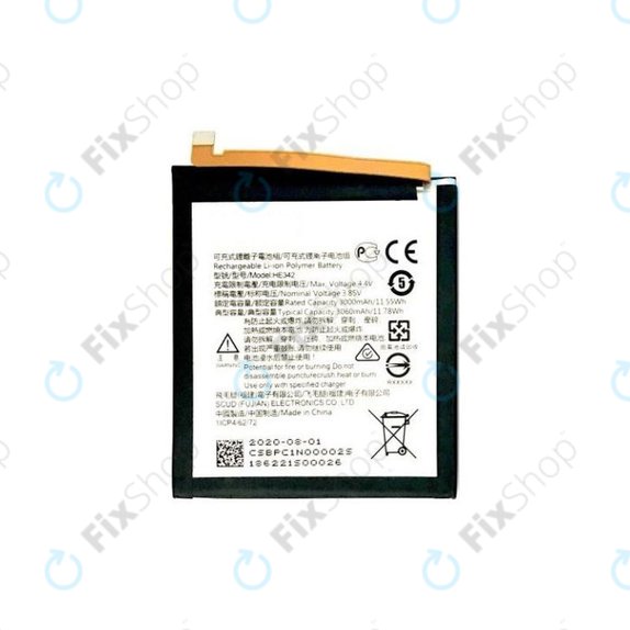 Nokia 7.1, 5.1 Plus, 6.1 Plus (Nokia X6) - Batterie HE342 3000mAh