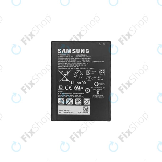 Samsung Galaxy Tab Active5 X306B - Batterie EB-BX306GBY 5050mAh - GH43-05200A Genuine Service Pack