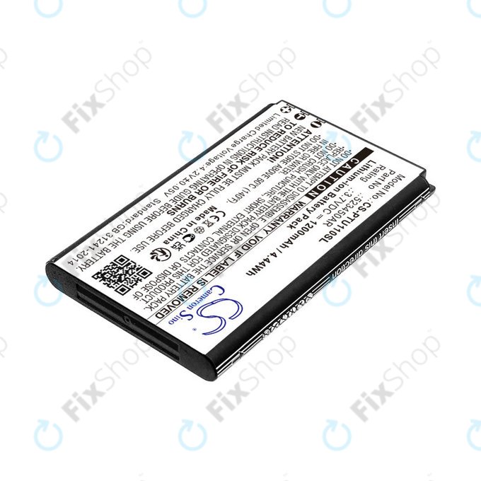 Batterie pour Panasonic Kx-Tf200, Kx-Tu110, 1200mAh, Li-Ion, 3.7V, 523450AR, HQ