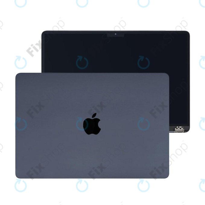 Écran LCD pour MacBook Air 15", A3114 (2024), avec vitre avant et couvercl, Midnight, 661-40262, Genuine Apple