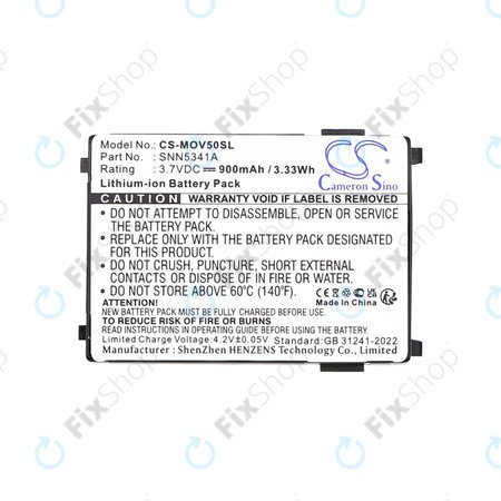 Batterie pour Motorola V3688, V2188, L2000, V998+, 900mAh, Li-Ion, 3.7V, SNN5341A, HQ