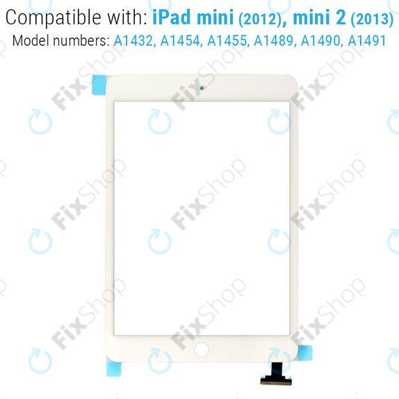 Tactile avec connecteur IC pour iPad Mini, Mini 2, White