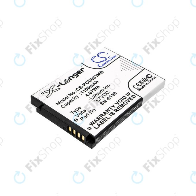 Batterie pour Philips SCD 603, 1100mAh, Li-ion, 3.7V, SN-S150, HQ