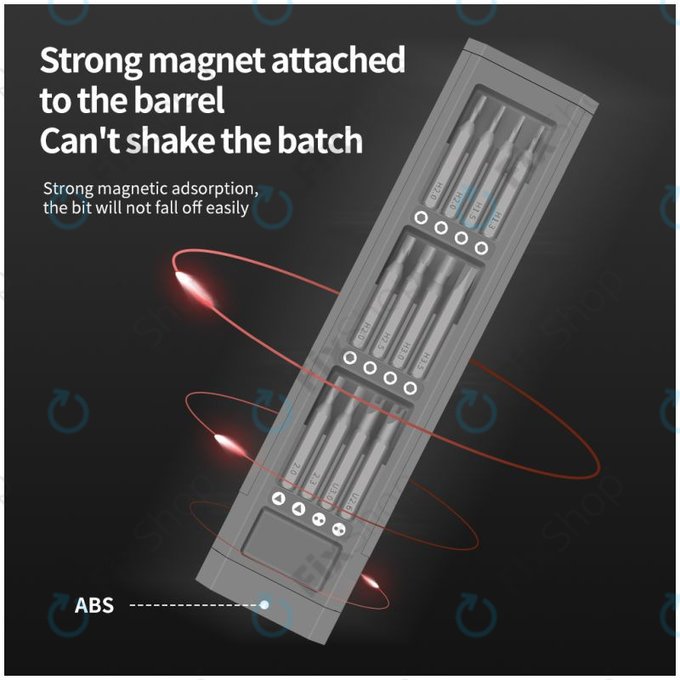 Kingsdun - Jeu de tournevis de précision pour réparation de téléphones et PC 44 en 1