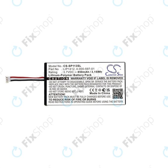 Batterie pour PSP, 850mAh, Li-Pol, 3.7V, LIP1412, HQ