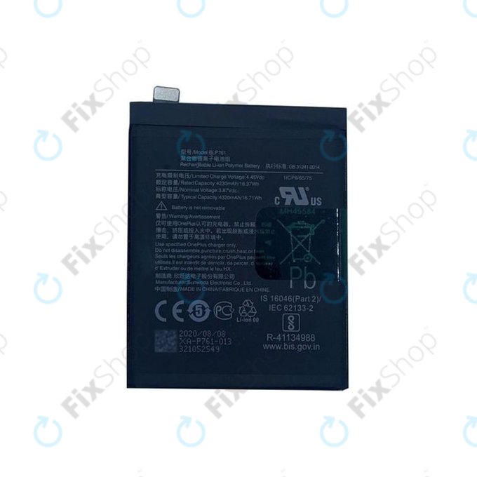 OnePlus 8 - Batterie BLP761 4300mAh