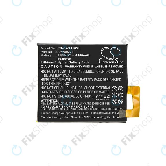 Batterie pour Caterpillar CAT S41, 4400mAh, Li-Pol, 3.85 V, APP00223, HQ