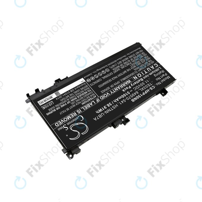Batterie pour HP Omen 15, Pavilion 15, WASD 15, 5100mAh, Li-Ion, 11.55V, TE03XL, HQ