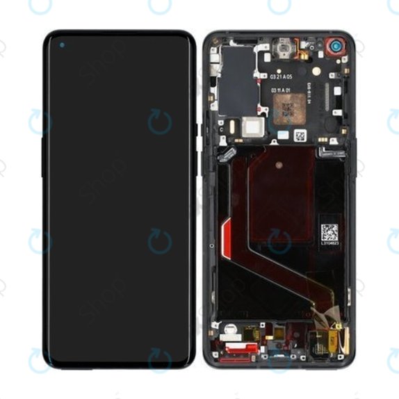 OnePlus 9 Pro - Écran LCD + Écran Tactile + Cadre (Noir Stellar) - 1001100044 Genuine Service Pack