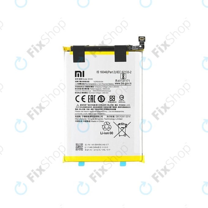 Xiaomi Redmi 9A, A1, A2 - Batterie BN56, BN5F 5000mAh - 46020000425D Genuine Service Pack