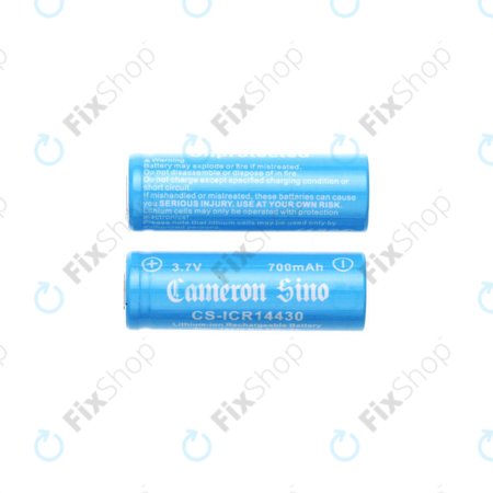 Batterie rechargeable, 2 pcs, 650mAh, Li-ion, 3.7V, 14430, HQ
