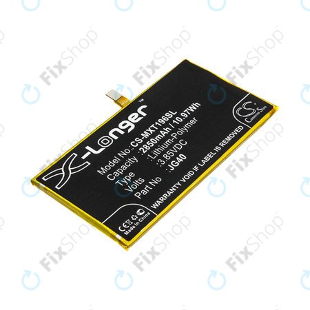 Batterie pour Motorola Moto G7 Plus, G7 Plus DS, 2850mAh, Li-Pol, 3.85V, JG40, HQ