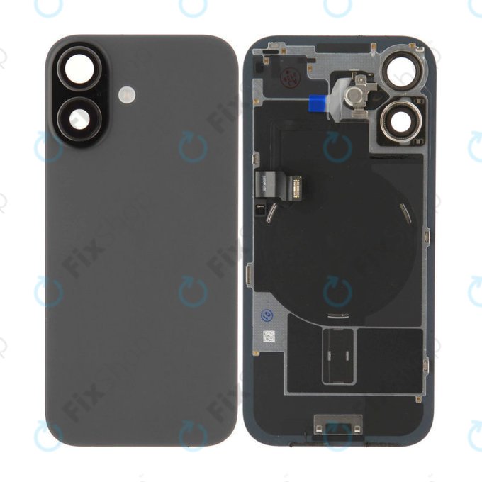 Verre de coque arrière pour iPhone 17, Black, Pulled A