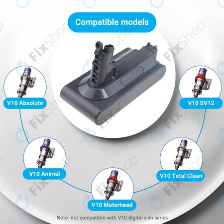 Dyson V10 - Batterie Li-Ion 3000mAh HQ