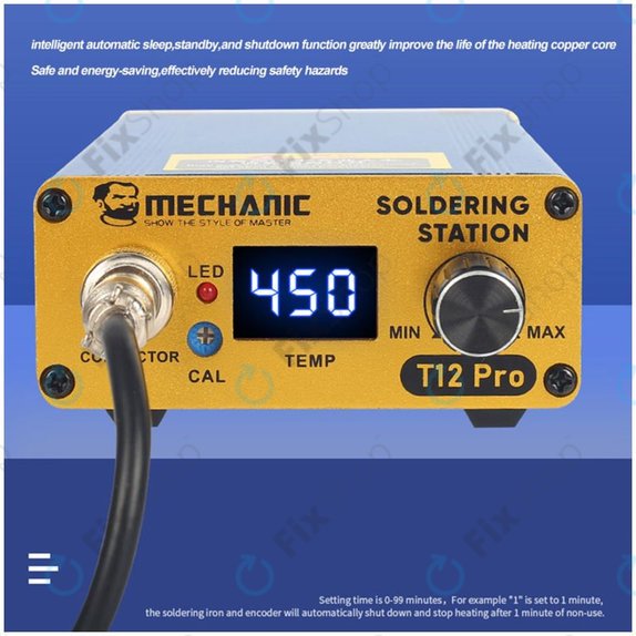 Mechanic T12 Pro - Station de Soudage Numérique (Blue)