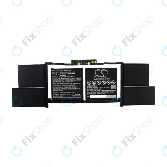 Apple MacBook Pro 15" A1990 (2018 - 2019) - Batterie A1953 7300mAh HQ