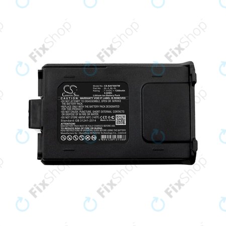 Batterie pour Baofeng UV-5R, Baofeng BF-F8, 1200mAh, Li-Ion, 7.4V, BL-5, HQ