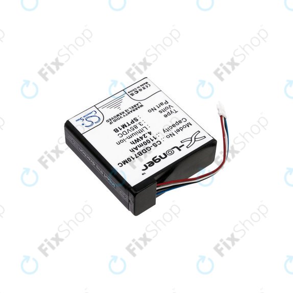 Batterie pour Gopro Hero 7 Silver, White, 1100mAh, Li-Ion, 3.85V, SPTM1B, HQ