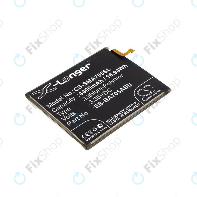 Batterie pour Samsung A70 A705F, 4400mAh, Li-Pol, 3.85 V, EB-BA705ABU, HQ
