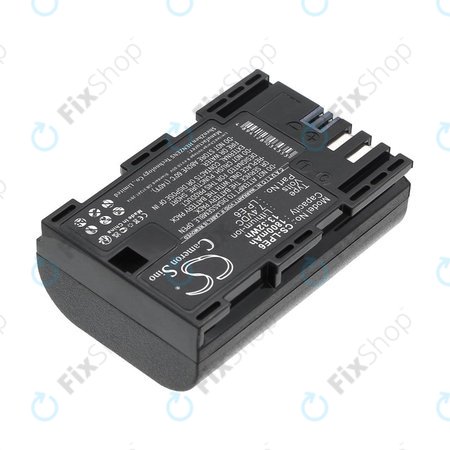 Batterie pour Canon EOS 60D, 5D Mk II, 7D, 1800mAh, Li-Ion, 7.4V, LP-E6, HQ