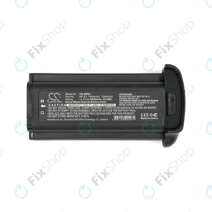 Batterie pour Canon Eos 1Ds, 2000mAh, Ni-MH, 12V, NP-E3, HQ