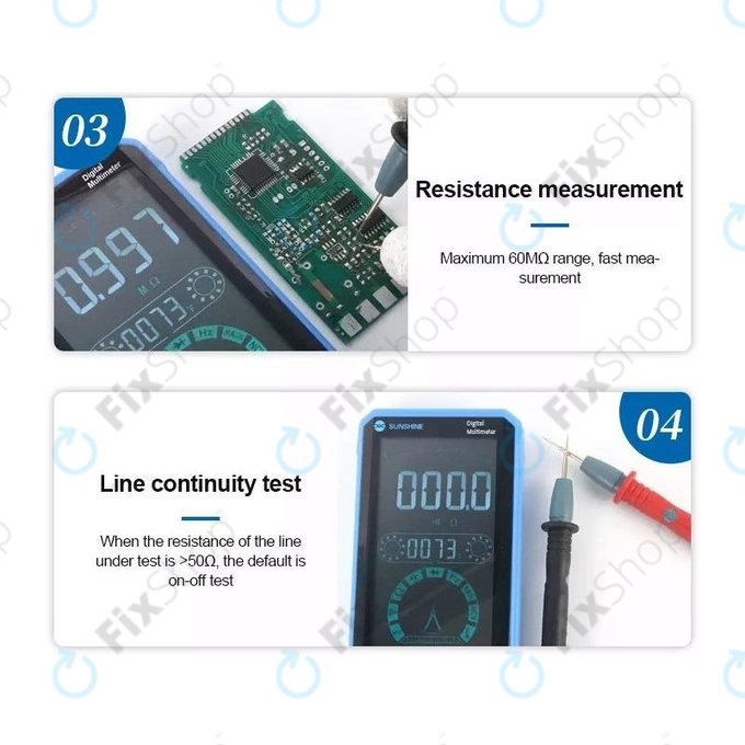 Sunshine DT-21N - Multimètre tactile