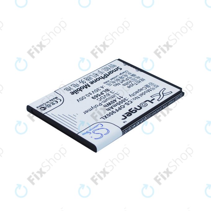 Batterie pour Oppo Find 7, 3000mAh, Li-Pol, 3.8 V, BLP569, HQ