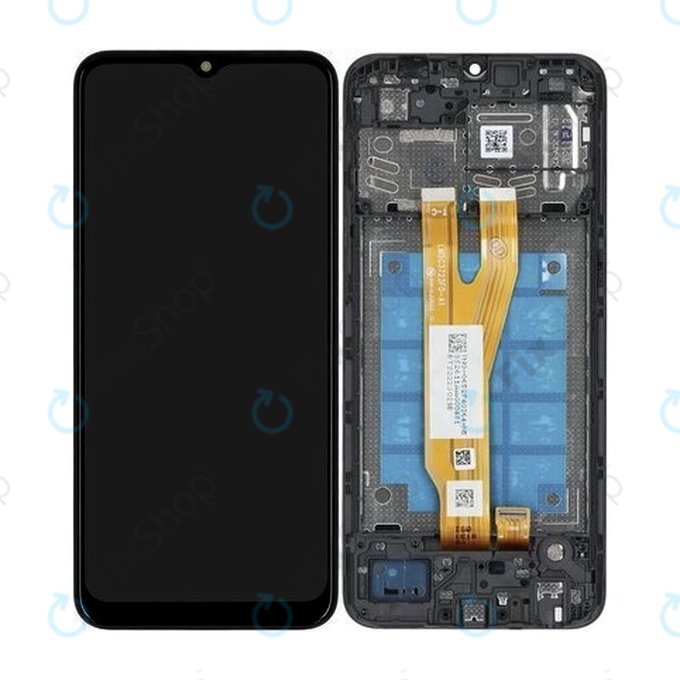 Samsung Galaxy A03 Core A032F - Écran LCD + Ecran Tactile + Cadre (Noir) - GH81-21711A Genuine Service Pack