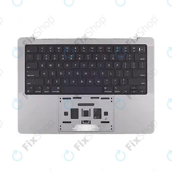 Cadre supérieur clavier pour MacBook Pro 14", A2918 (2023), avec clavier US et batterie, Space Gray, 661-35708, Genuine Apple