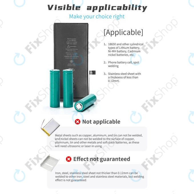 QianLi Macaron - Kit de micro-soudeuse par points pour réparation de câble batterie (iPhone 11 - 12 Pro Max)