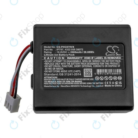 Philips SmartPro Easy - Batterie IP797, 4322 005 38072 Li-Ion 10.8V 2600mAh HQ