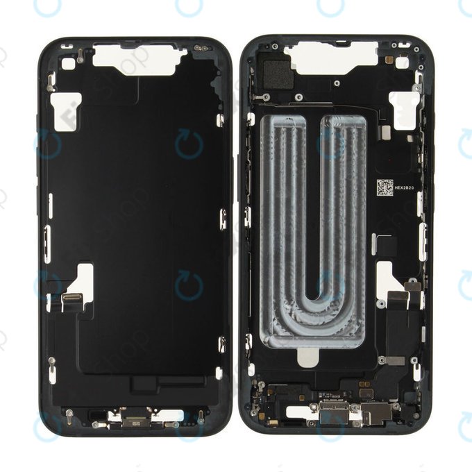 Cadre central avec batterie pour iPhone 16e | Black | ZD076-00697 | Genuine Apple