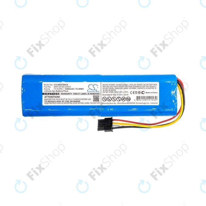 Xiaomi Mi Robot Vacuum Mop-series, Dream-series, Roborock-series - Batterie BRR-2P4S-5200 Li-Ion 14.4V 5200mAh HQ
