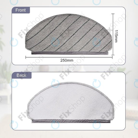 Chiffon de vadrouille, 2 pièces pour Ecovacs Deebot N20, N20 Plus, N20 Pro Plus