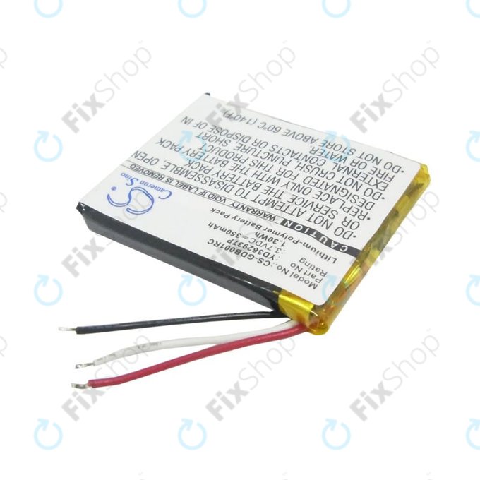 Batterie pour GoPro Wifi Remote, 350mAh, Li-Pol, 3.7V, YD362937P, HQ