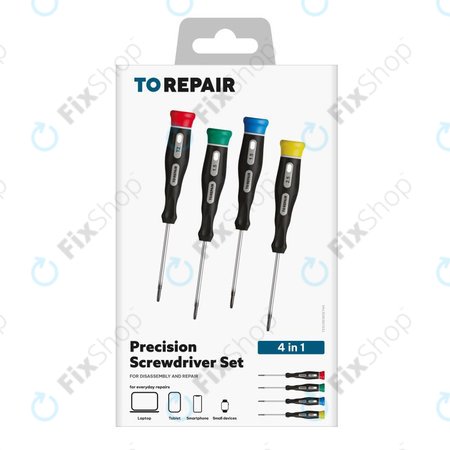 SBS - Mini jeu de tournevis de précision pour petits appareils électroniques 4en1