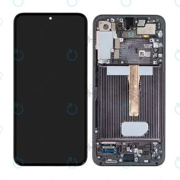 Samsung Galaxy S22 Plus S906B - Écran LCD + Écran Tactile + Cadre (Noir Phantom) - GH82-27500A, GH82-27501A Genuine Service Pack