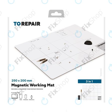 SBS - Tapis magnétique pour vis et petites pièces 3en1