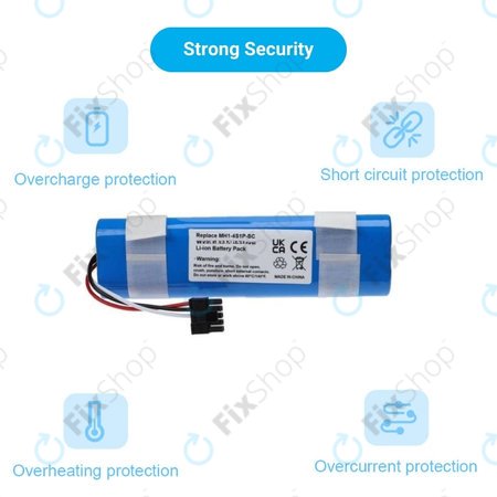 Xiaomi Mi Robot Vacuum Mop Pro (P), 2 (Mijia 2C), Viomi V2 Pro, Proscenic LDS M7 - Batterie STYJ02YM, MH1-4S1P-SC Li-Ion 3400mAh