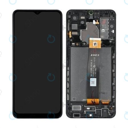 Samsung Galaxy A32 5G A326B - Écran LCD + Écran tactile + Cadre (Noir génial) - GH82-25121A, GH82-25122A Genuine Service Pack