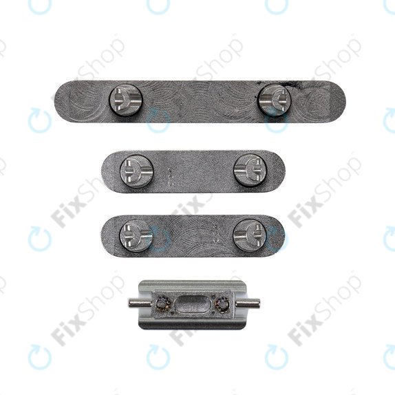 Apple iPhone XS Max - Ensemble de boutons latéraux - Alimentation + Volume + Muet (Gris sidéral)