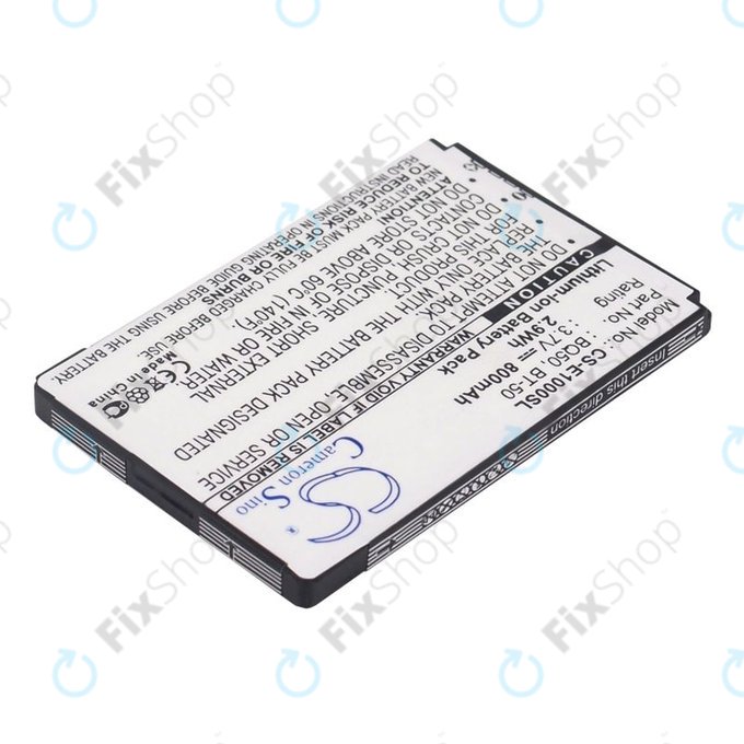 Batterie pour Motorola Wilder, 800mAh, Li-Ion, 3.7V, BQ50, HQ