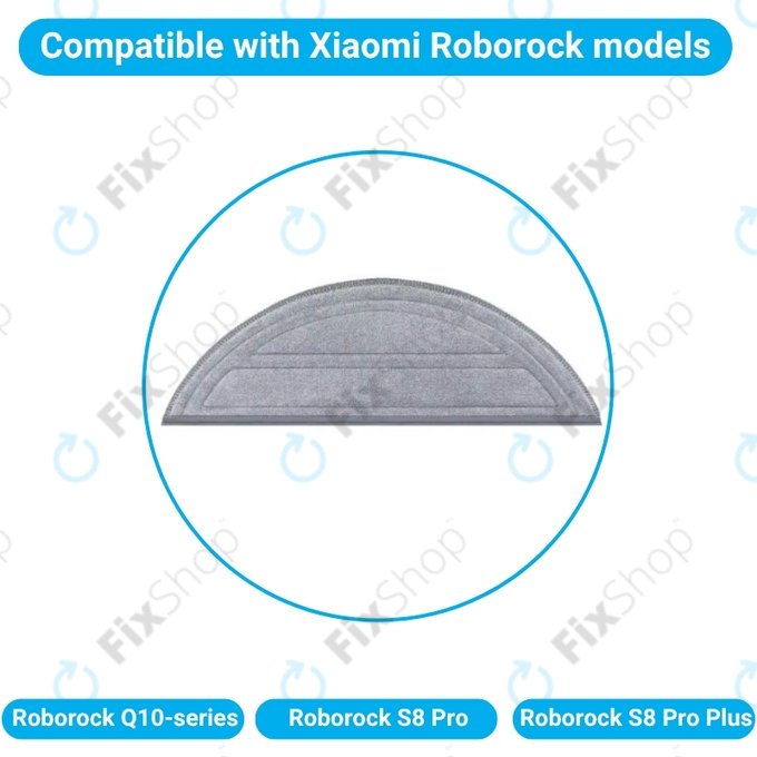 Chiffon de vadrouille, 2 pièces pour Xiaomi Roborock Q10-series, S8 Pro, S8 Pro Plus