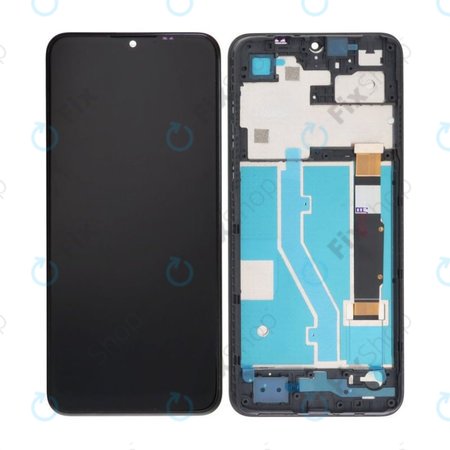 TCL 30E, 30 SE, 305, 306 - Écran LCD + Écran tactile + Cadre (Noir) TFT