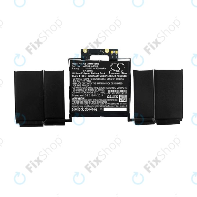 Apple MacBook Pro 13" A1989 (2018), A2251 (2020) - Batterie A1964 5050mAh HQ